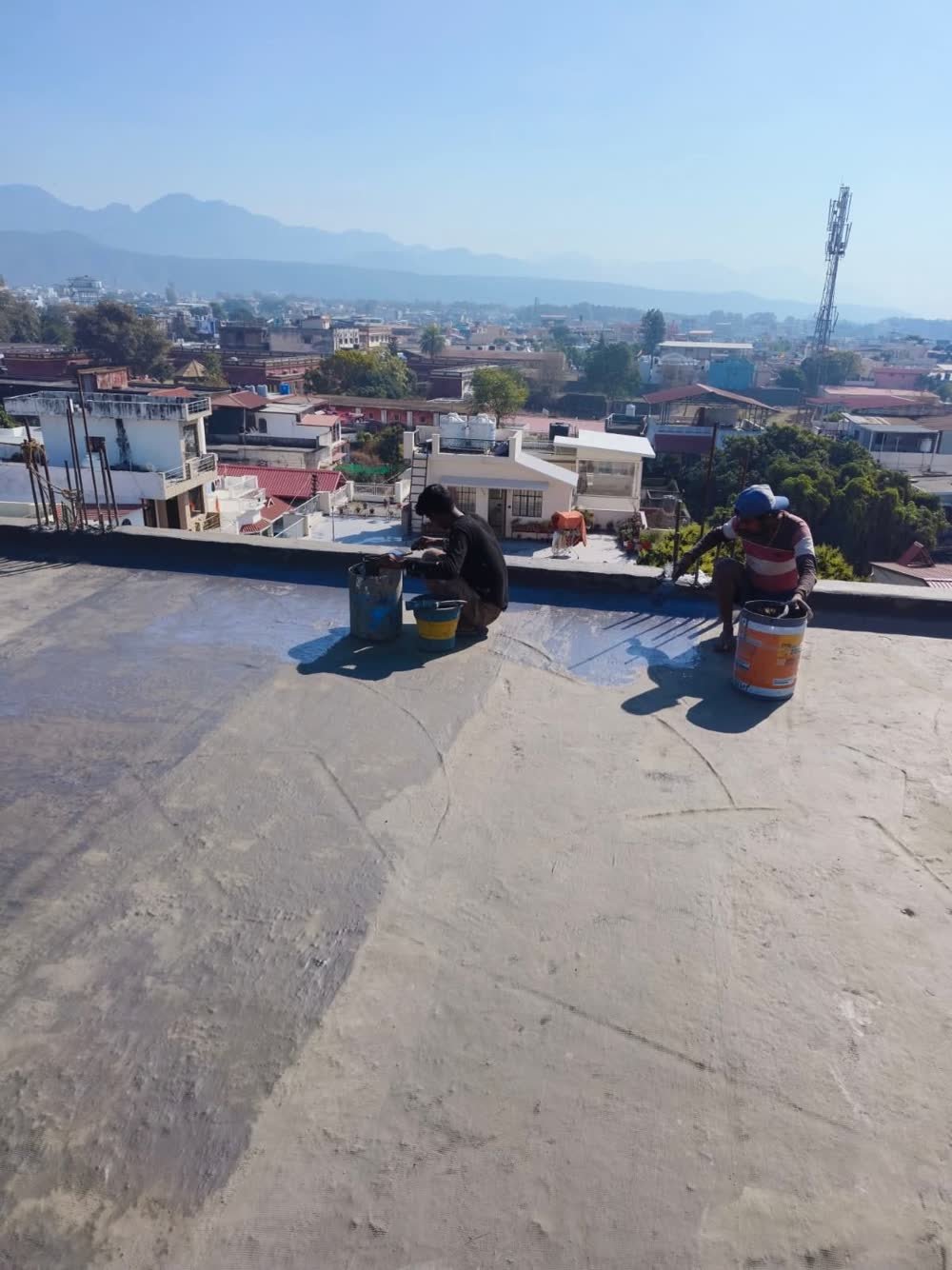 Parapet wall coping and joint flashing waterproof protective coating in Tricity